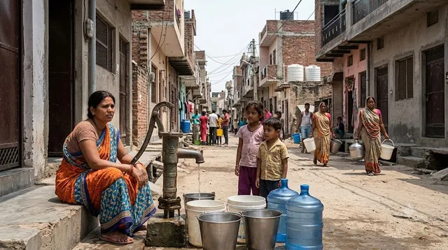 गाजियाबाद में कम प्रेशर से पानी की समस्या, 70 हजार आबादी परेशान