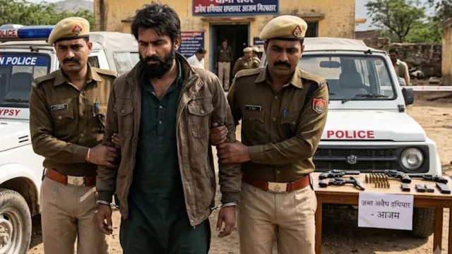 कुख्यात रोहित गिरोह के बदमाशों को अवैध हथियार मुहैया कराने वाला आजम राजस्थान से गिरफ्तार, 25 मुकदमे हैं दर्ज
