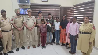 कपूरथला पुलिस की तरफ से रिकवर किए गए बच्चे।