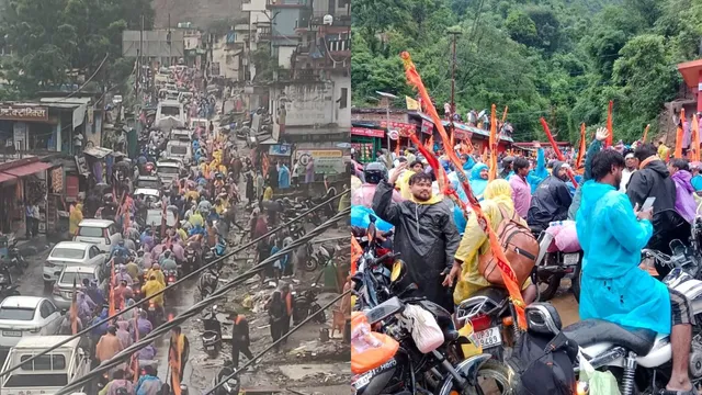 रुद्रप्रयाग में भारी बारिश से गौरीकुंड हाईवे बाधित, सैकड़ों वाहन फंसे; केदारनाथ यात्रा भी प्रभावित