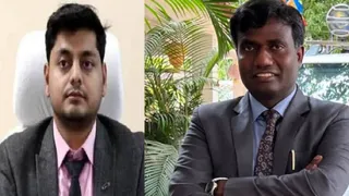 धनबाद डीसी आदित्य रंजन और रांची डीसी मंजूनाथ भजंत्री। (फाइल फोटो)