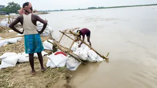 बागमती के यू-टर्न से उत्तरी बहोरवा पर खतरा, गांव बचाने के लिए दिन-रात चल रही फ्लड फाइटिंग