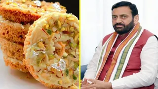 हरियाणा सीएम सैनी की सेहत से खिलवाड़, दिल्ली में परोसा गया बासी घेवर;