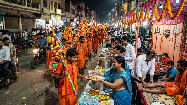 बोल बम के जयघोष से गूंजी पूर्वी दिल्ली, कांवड़ियों की सेवा के लिए सड़कों पर उतरे स्थानीय लोग

