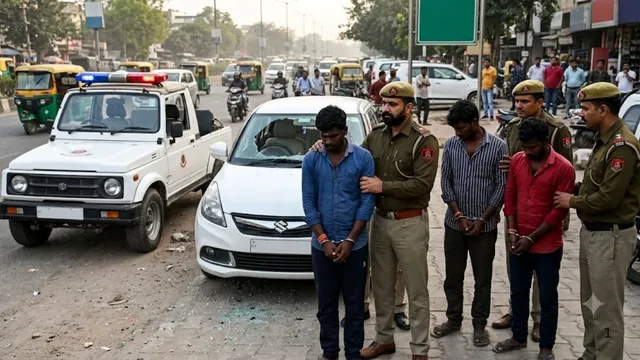 दिल्ली में ठक-ठक गिरोह का भंडाफोड़, तमिलनाडु से आकर करते थे कार चोरी