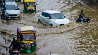 हरियाणा में आफत बना मानसून (जागरण फोटो)