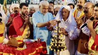 ऐतिहासिक जियापोता घाट पर हुई महाआरती (जागरण फोटो)