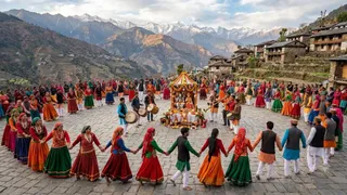 उत्तराखंड की झोड़ा लोकनृत्य गान परंपरा (Image Source: AI Generated)