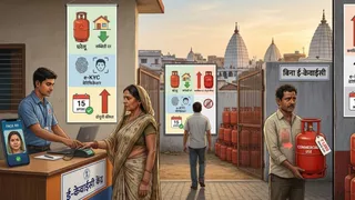 कमर्शियल दर पर मिलेगा सिलेंडर ( एआई जेनरेटेड तस्वीर )