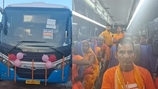 इमलीचट्टी बस डिपो से देवघर और बासुकीनाथ के लिए शुक्रवार को बस सेवा शुरू हो गई। फोटो : जागरण