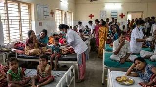 90 से ज्यादा बीमार ( एआई जेनरेटेड तस्वीर )