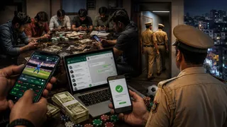 इंदरपुरी थाना परिसर से मात्र 500 मीटर की दूरी पर संचालित दो जुआ के अड्डों पर थाने की टीम को भनक तक नहीं लगी। एआई इमेज