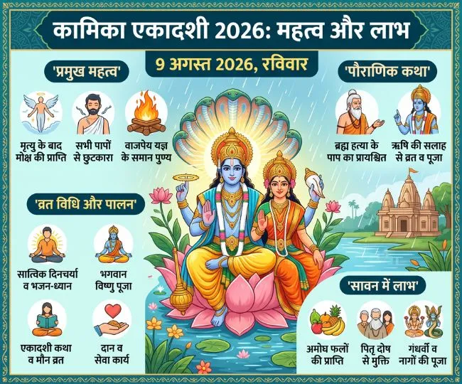 sawan kamika ekadashi august 2026 significance lord vishnu pooja and moksha benefits
