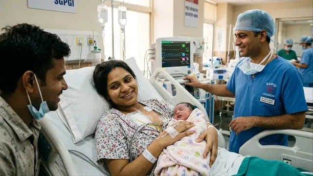 SGPGI लखनऊ में प्रसव के तुरंत बाद सफल हार्ट वाल्व रिप्लेसमेंट, मां और नवजात को मिला नया जीवन
