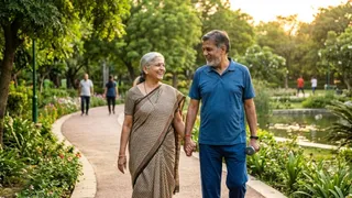 मिडलाइफ में स्वस्थ आदतों से बढ़ती उम्र में फायदा (Image Source: AI Generated)