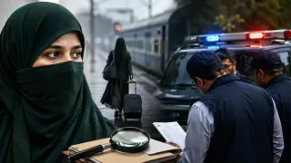 पाकिस्तान जाने के लिए घर से निकली तबस्सुम को बीकानेर में पकड़ा गया। फोटो: एआई जनरेटेड
