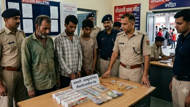 गोंडा में दोस्त बनकर ट्रेन में जहरखुरानी करने वाले गिरोह का राजफाश, RPF ने तीन को किया गिरफ्तार