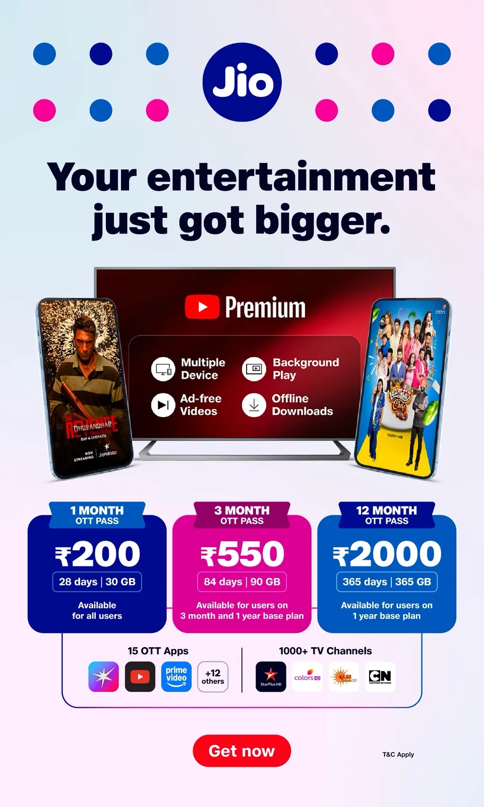 Jio new OTT pass
