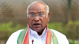 कांग्रेस के राष्ट्रीय अध्यक्ष मल्लिकार्जुन खरगे।