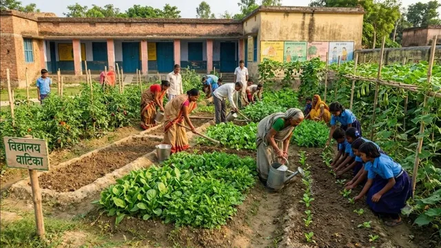 बलिया के स्कूल परिसर में उगेंगी सब्जियां, ग्राम पंचायतों को सौंपी गई जिम्मेदारी
