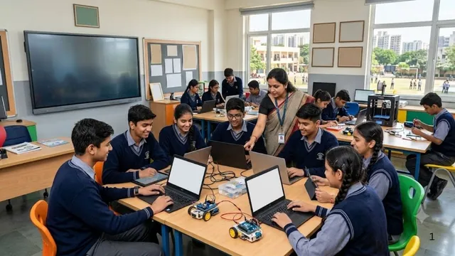 नोएडा के सरकारी स्कूलों में पढ़ाई के साथ हुनर की पाठशाला, छात्र सीख रहे AI से लेकर वेब डेवलपिंग तक
