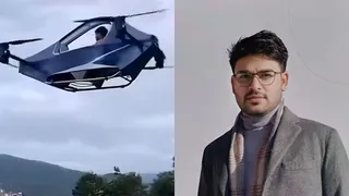 बिना साइंस पढ़े गांव में ही रवि ने बनाई 'फ्लाइंग कार'।