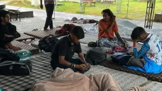 प्रदर्शनकारी छात्र। फोटो जागरण