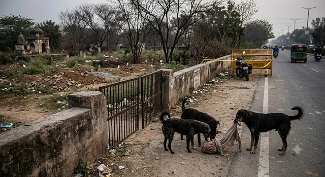 फरीदाबाद में लापरवाही की हद: शवदाह गृह में दफनाए नवजात को घसीटकर सड़क पर ले आए कुत्ते
