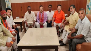 प्रयागराज में पत्रकार वार्ता करते भाजपा उप्र पिछड़ा मोर्चा के प्रदेश अध्यक्ष प्रकाश पाल। जागरण