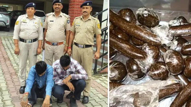 हिमाचल पुलिस की स्पेशल टीम ने 4 KG चरस के साथ पकड़े पंजाब के दो कार सवार युवक; बिलासपुर में फोरलेन पर कार्रवाई
