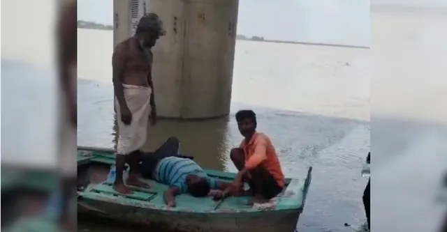 कानपुर में जाजमऊ गंगा पुल से युवक व महिला नदी में कूदे, नाविकों ने जान दांव पर लगा दोनों को बचाया
