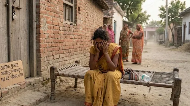 अंबेडकर नगर में परिवार की बेरुखी से बेघर हुई विवाहिता, घर में ताला लगाकर गायब हैं ससुराल वाले
