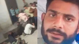 करंट फैलने के बाद जमीन में पड़े कावड़िये और रोहित का फाइल फोटो