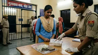 जेल में बंदी से मिलने पहुंची किशोरी के पास मिले 10 जिंदा कारतूस।