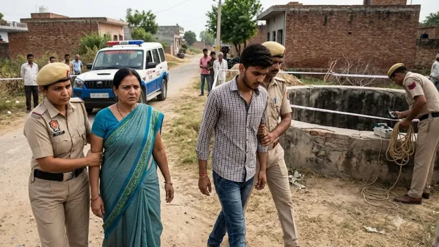 60 फीट गहरे कुएं में नवजात को फेंका, रेवाड़ी पुलिस ने मां शहनाज और बेटे साहिल को दबोचा
