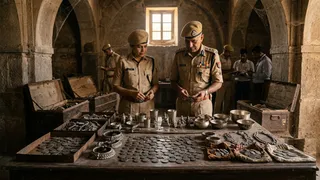 100 साल पुरानी हवेली में मिले खजाने का खुला राज, 66 किलो चांदी बरामद (AI Generated)
