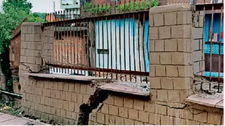मध्य प्रदेश में कोल गढ़ी किले की बाउंड्रीवाल का हिस्सा धराशायी