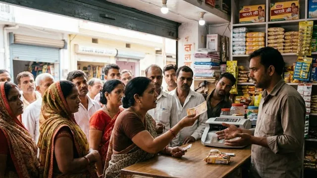 इटावा में नकली नोट को लेकर हंगामा, महिला और दुकानदार के बीच जमकर हुई बहस 

