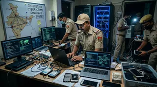 दिल्ली पुलिस ने अंतरराज्यीय साइबर ठगी का किया पर्दाफाश। (AI Generated Image)