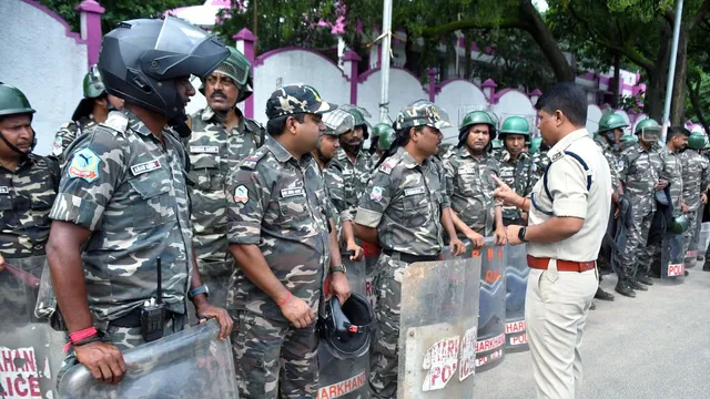 BJP के झारखंड बंद को लेकर हाई अलर्ट पर रांची पुलिस, 3000 जवान तैनात, कंट्रोल रूम से रखी जाएगी नजर
