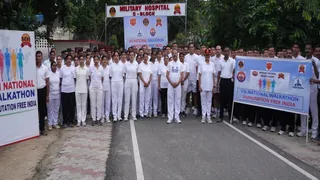 सैन्य अस्पताल मेरठ में ‘वैस्कुलर डिजीज अवेयरनेस कैंपेन’ के तहत वाॅकथान का आयोजन।