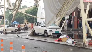 राउरकेला रेलवे स्टेशन पर 98 लाख की लागत से बना शेड भरभराकर गिरा