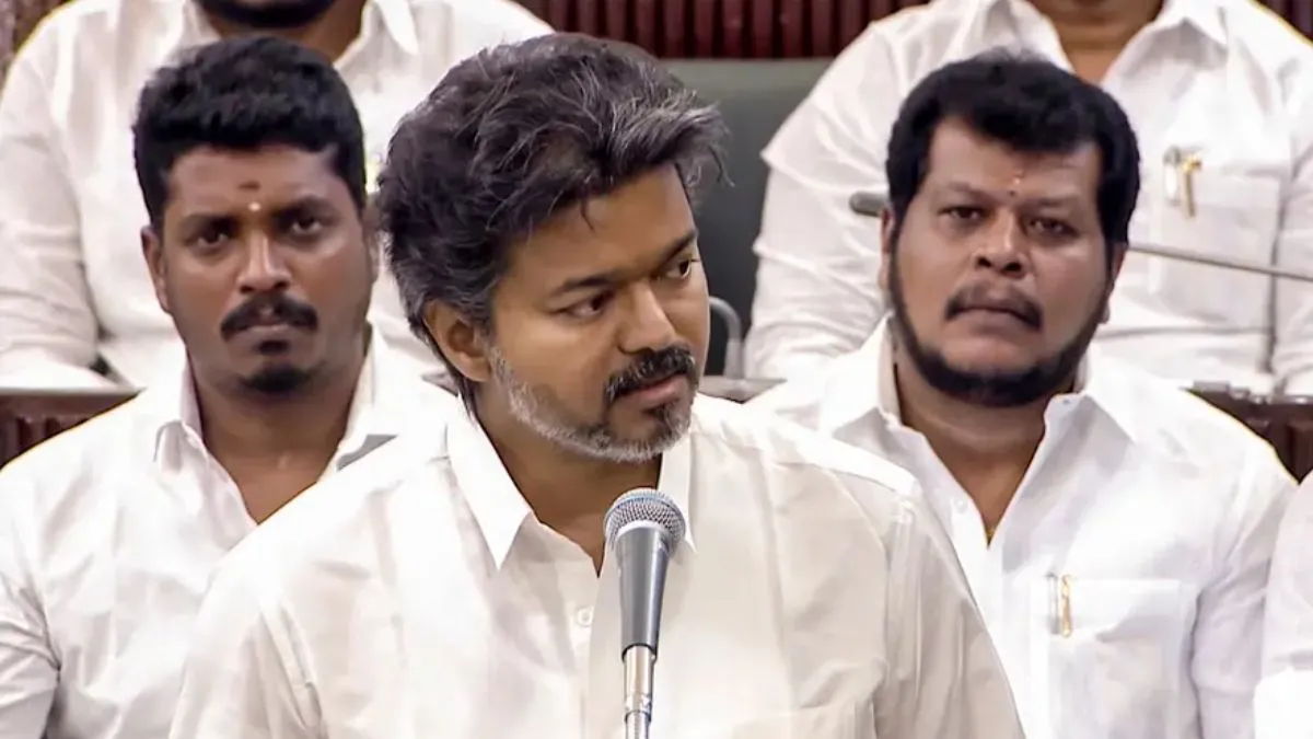 Tamil Nadu: तमिलनाडु विधानसभा का बड़ा कदम! सरकारी समारोहों में तमिल एंथम अनिवार्य करने का प्रस्ताव पेश 3 Tamil Nadu CM Joseph Vijay 1786341168079