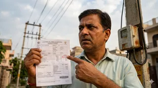 अब पहले की तरह बिजली के बिल में उपभोक्ता का नाम पूरा छापकर दिया जा रहा है। एआई इमेज