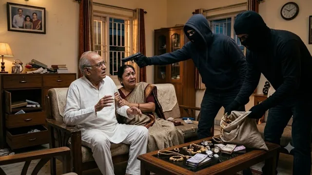 पिस्टल तानकर बुजुर्ग दंपती से लूटा करोड़ों का माल, क्या किसी करीबी ने बदमाशों को दी थी पूरी जानकारी?
