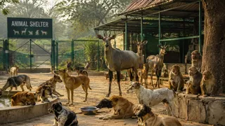 ग्रेनो प्राधिकरण तीन एकड़ में एक एनिमल शेल्टर बनाने जा रहा है, जहां सभी पशु-पक्षियों को आश्रय और उपचार मिलेगा। इमेज एआई