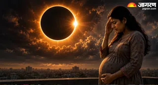 गर्भवती महिलाएं न देखें ग्रहण (AI-Generated Image)