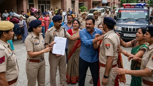 अदालत के आदेश पर मकान खाली कराने गई नोएडा पुलिस से बदसलूकी, दारोगा ने महिला पर दर्ज कराया केस
