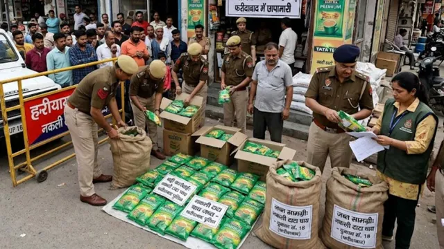 नकली टाटा चाय का बड़ा खेल उजागर, फरीदाबाद में तीन दुकानों पर छापामारी; 387 पैकेट जब्त
