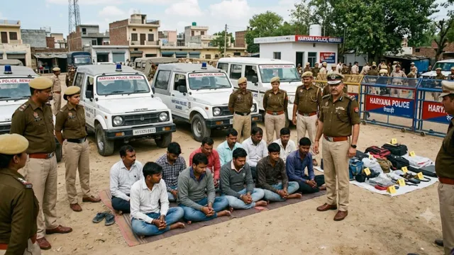 रेवाड़ी में ऑपरेशन ट्रैक डाउन: एक ही दिन में दबोचे गए 10 आरोपी, गांजा और स्मैक बरामद
